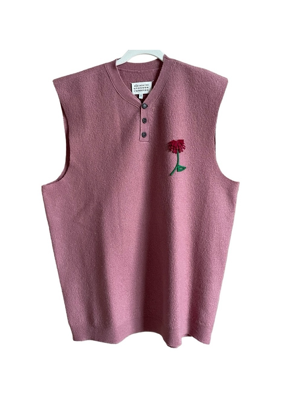 Maison Margiela Blossom Sleeveless Sweater Vest Sz Small Designer Luxury
